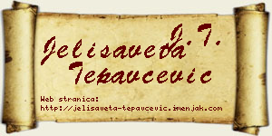 Jelisaveta Tepavčević vizit kartica